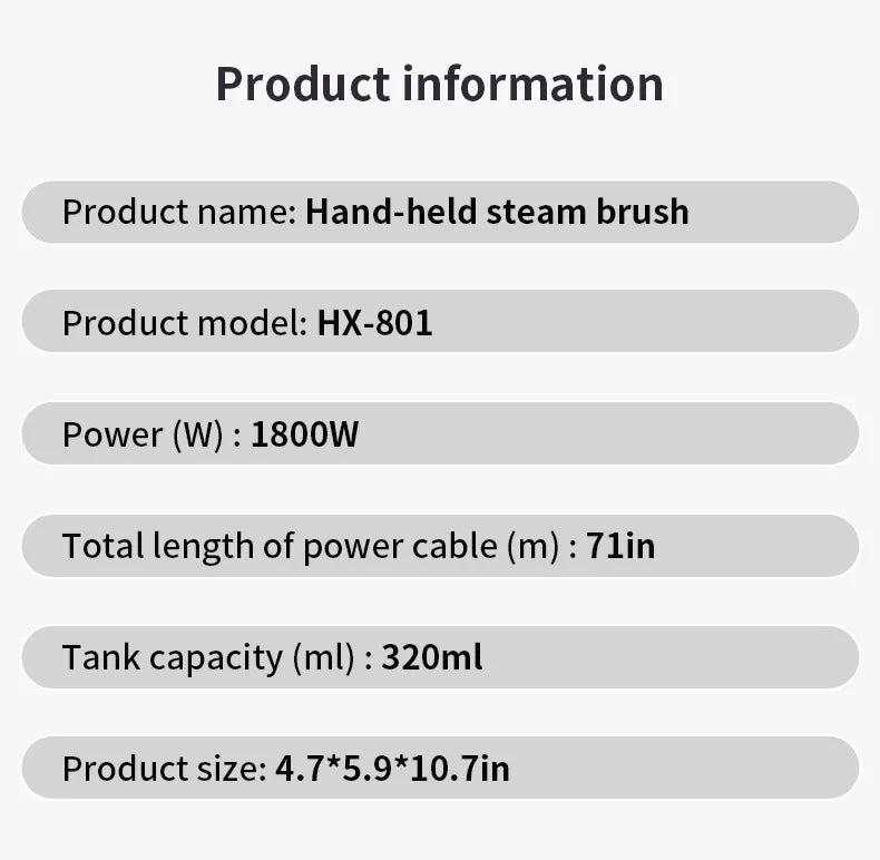 Handheld Garment Steamer